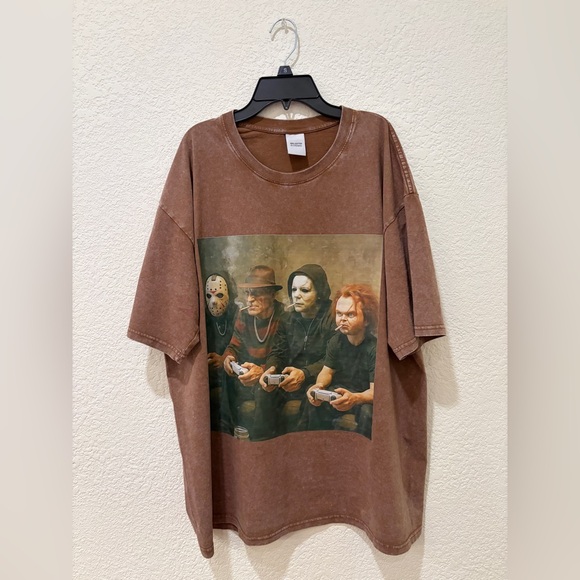 Horror Movie Graphic Tee – Freddy, Jason, Michael Myers, Chucky – Size XL
Unisex - Picture 2 of 8
